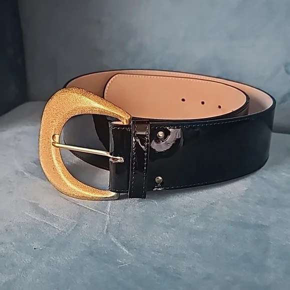 St John\'s vintage oversized statement belt. Size Small Vintage SJAB Belt Buckle and Leather Belt - Saint John  main image 4
